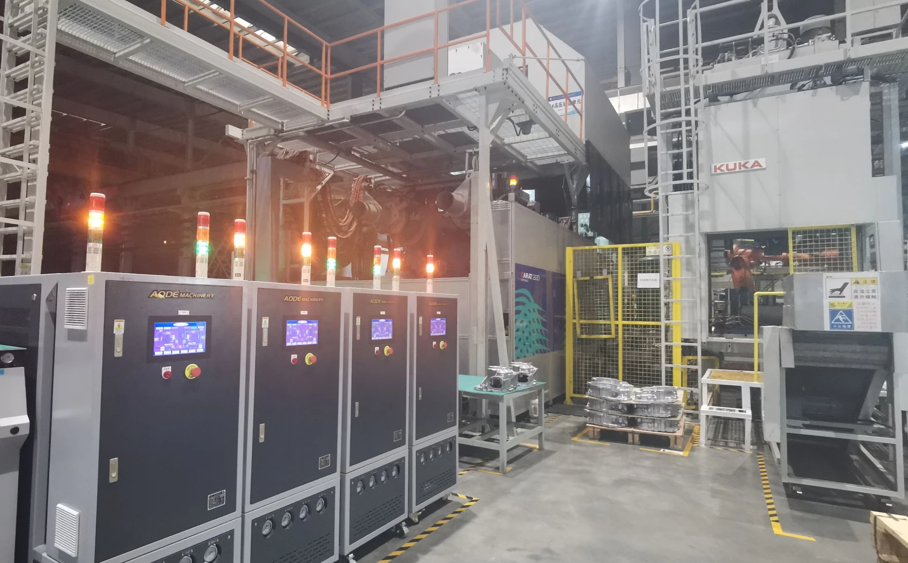 AODE die casting temperature control island helps domestic automobile brand 9000T integrated die casting project