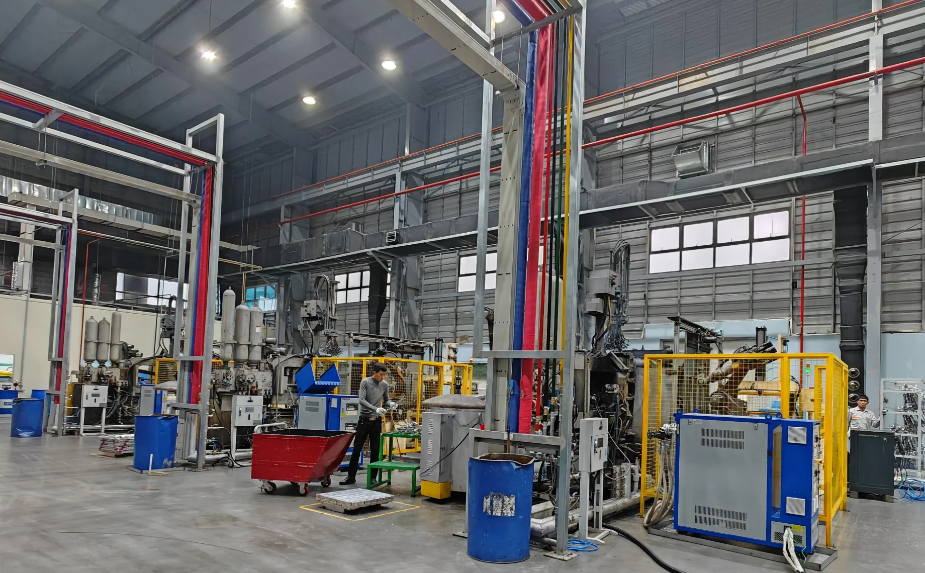 The integrated die casting of automotive structural parts in a die casting manufacturer reduces the installed power by 50%