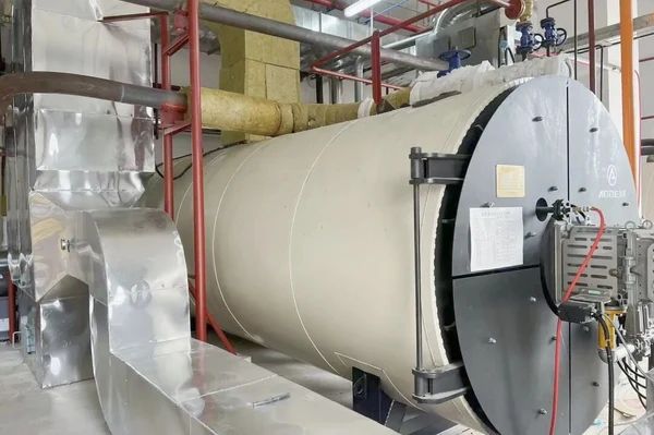 AODE thermal oil boiler linked with waste heat boiler